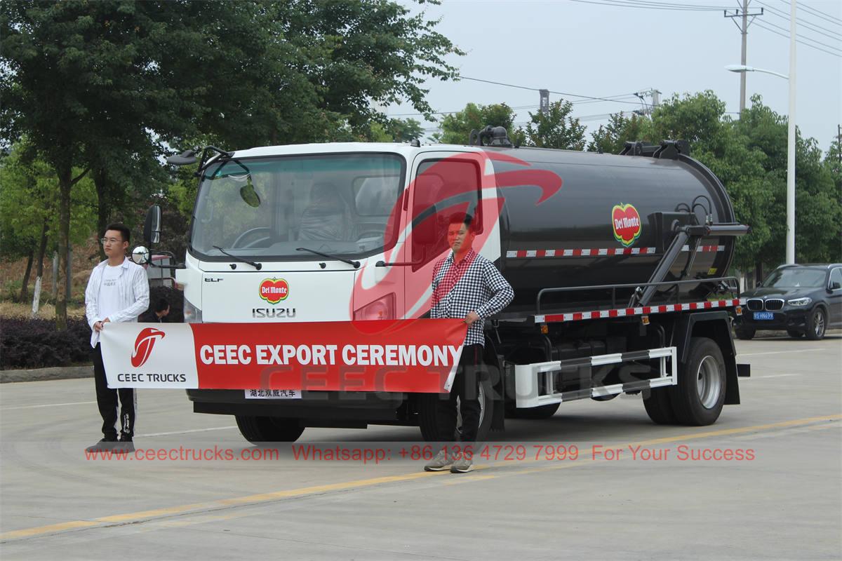 รถบรรทุกถังสูญญากาศ ISUZU 8000 ลิตร ใหม่เอี่ยม