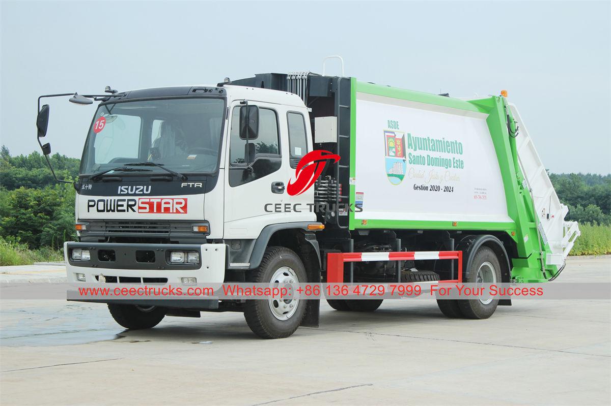 รถบรรทุกอัดขยะ ISUZU FTR คุณภาพสูงสำหรับแอฟริกา