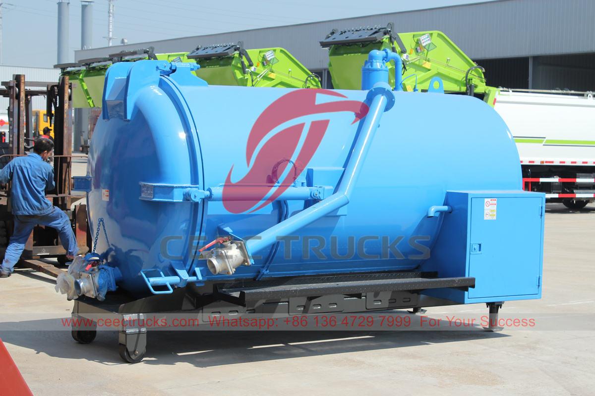 ตัวถังบำบัดน้ำเสียแบบสุญญากาศขนาด 5000 ลิตร สั่งทำพิเศษ