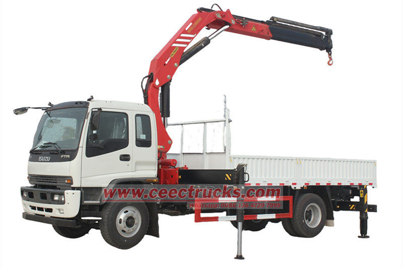 รถเครนบูมพับอีซูซุ FTR พร้อมพาลฟิงเกอร์