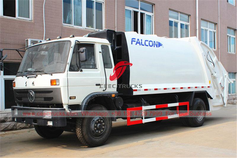 รถบรรทุกอัดขยะ Dongfeng 14 CBM ส่งออกโดย CEEC TRUCKS