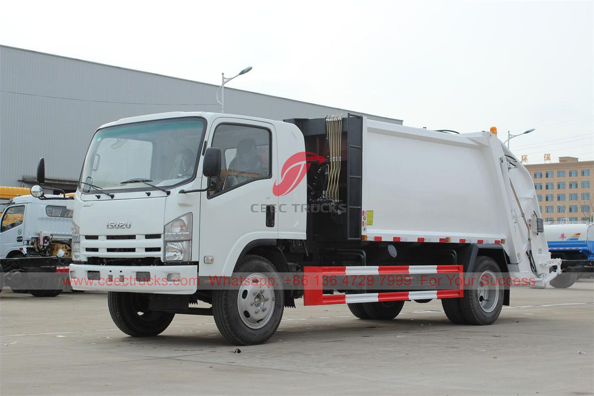 รถบรรทุกอัดขยะ ISUZU 8 CBM สำหรับประเทศกาบูเวร์ดี