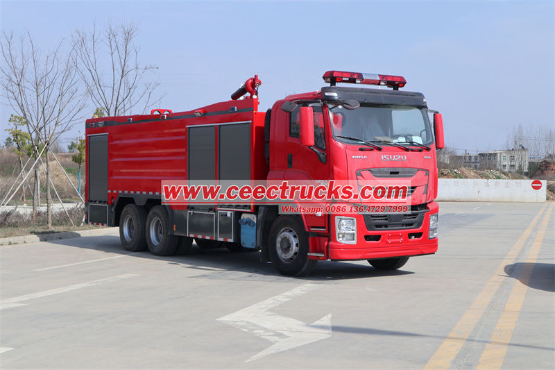 เรียนรู้เกี่ยวกับการกำหนดค่าพื้นฐานของรถดับเพลิงหนัก Isuzu