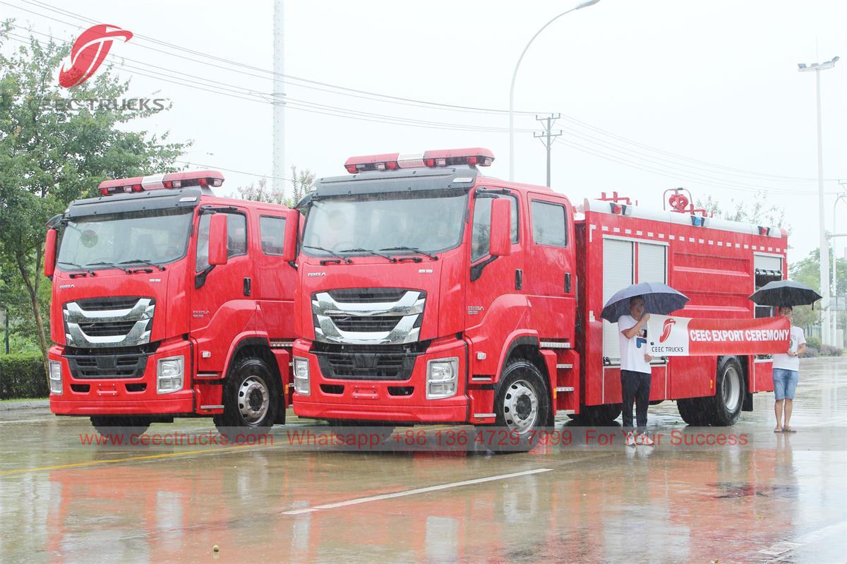รถดับเพลิง ISUZU GIGA จำนวน 2 คัน ส่งออกไปยังมองโกเลีย