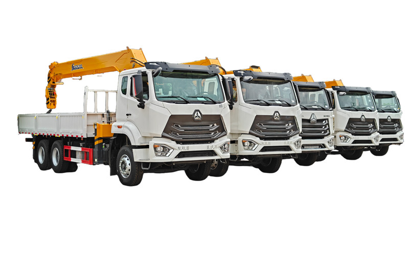 รถบรรทุกติดเครนแขนตรง Howo 6x4 380HP จำนวน 6 คัน