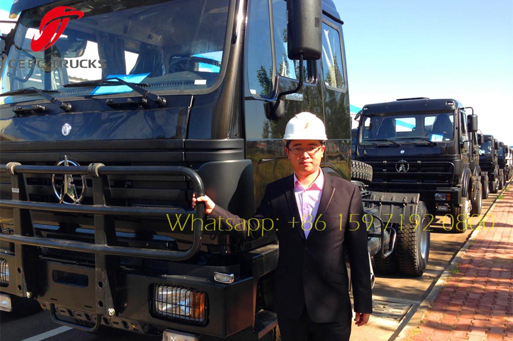 หัวแทรกเตอร์ทหาร Beiben 300HP ขายดีในแอฟริกา