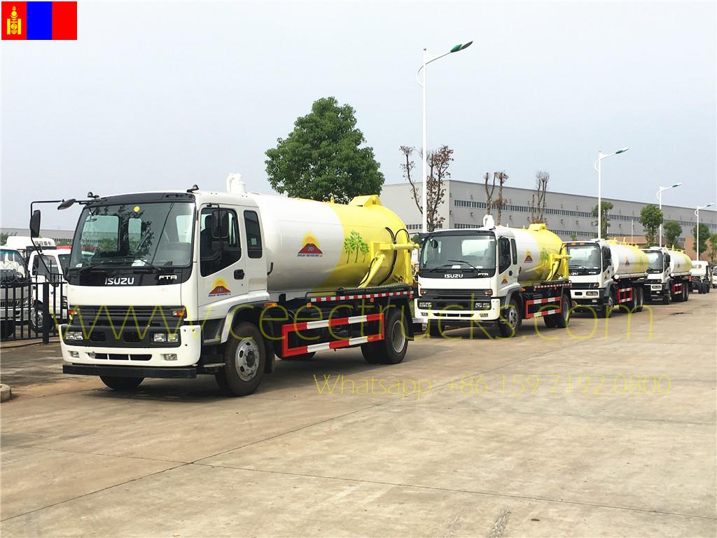บริษัทมองโกเลียนำเข้ารถบรรทุกสุขาภิบาล ISUZU จาก CEEC TRUCKS