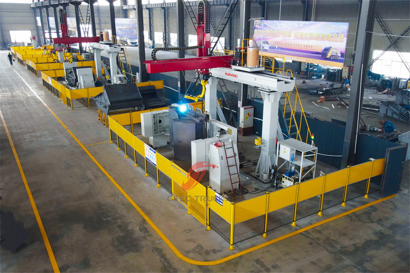 การประยุกต์ใช้การเชื่อมอัตโนมัติในการผลิตรถตักขยะท้าย