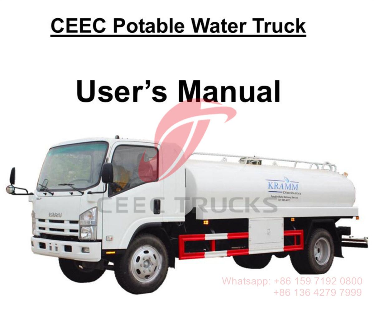 แอนติกาและบาร์บูดา--คู่มือ ISUZU 9000Liters Drinker Water Bowser