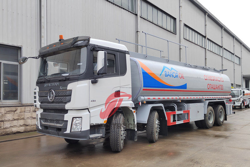 รถบรรทุกถังน้ำมัน SHACMAN X3000 430HP รถบรรทุกเติมน้ำมันเคลื่อนที่