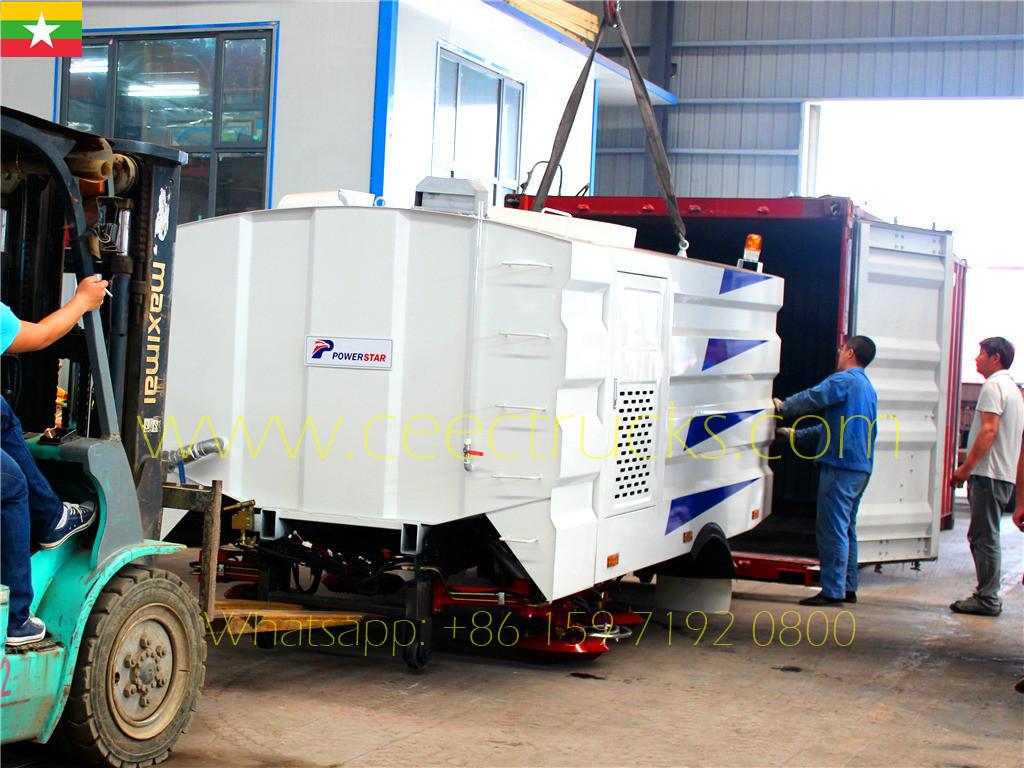 ลูกค้าเอเชียตะวันออกซื้อชุดกวาดถนนขนาด 5 คิวบิกเมตรตามคำสั่งซื้อตัวอย่าง