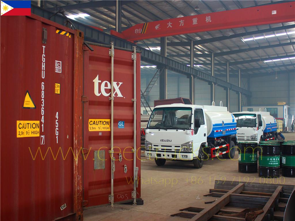 ลูกค้าฟิลิปปินส์ซื้อปั๊มน้ำ ISUZU 5m³ จำนวน 4 เครื่อง