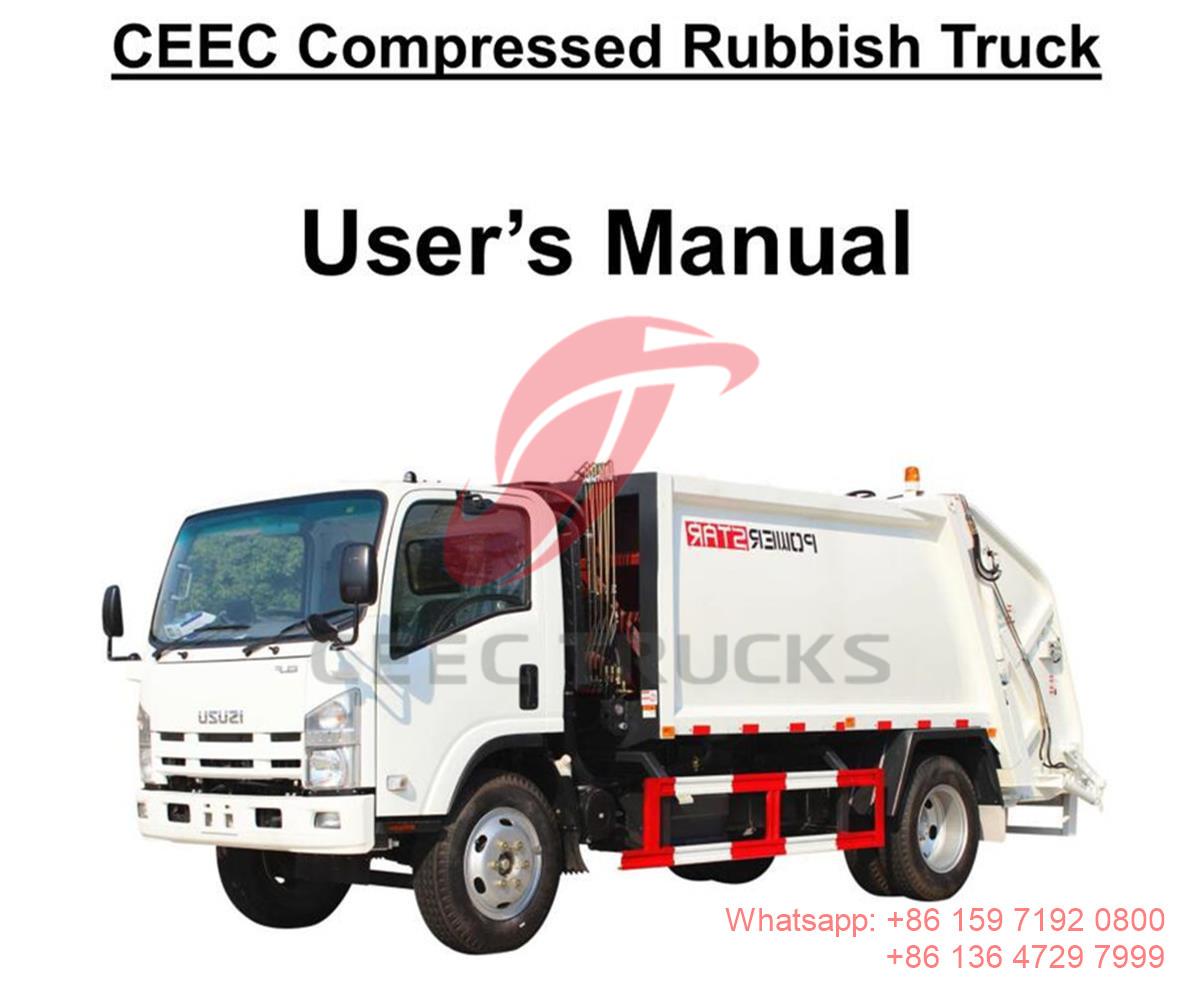 มอลโดวา--คู่มือรถบรรทุกขยะแบบตักท้าย ISUZU ELF 8CBM